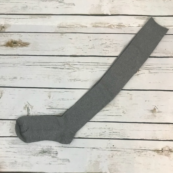 Sexy Knit Over the Knee Light Grey Socks - Picture 5 of 7